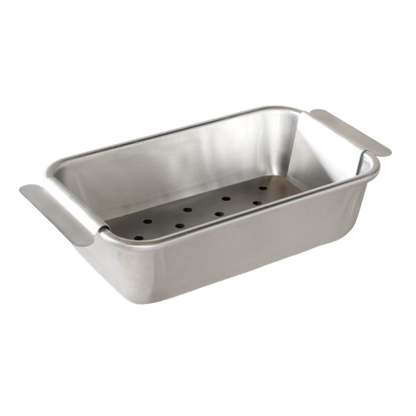 Nordic Ware Meat Loaf Pan and Lifting Trivet Silver Aluminum 45930