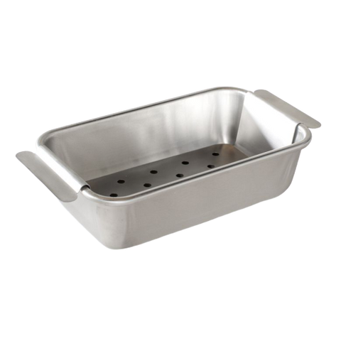 Nordic Ware Meat Loaf Pan and Lifting Trivet 9" x 5.13" x 2.63" Silver Aluminum