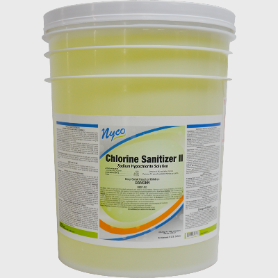 Nyco Products Chlorine Sanitizer II Sodium Hypochlorite Solution - 5 Gallon Pail