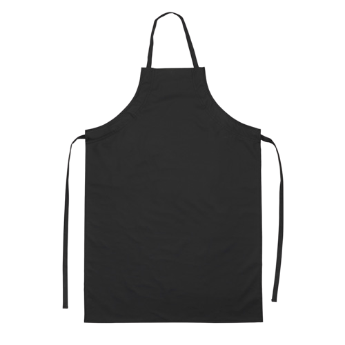 Dishwashing Apron Black Nylon/PVC/Polyester Blend 40" x 25-1/2"