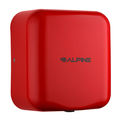 superior-equipment-supply - Alpine Industries - Alpine Industries Stainless Steel Hemlock Hand Dryer Red Finish