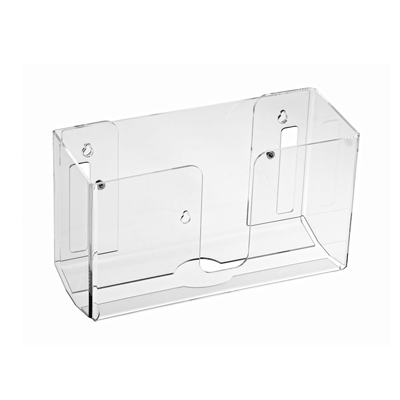 superior-equipment-supply - Alpine Industries - Alpine Industries Towel Dispenser Clear 10-1/5"W x 4-1/5"D x 6-4/5"H Wall-Mounted Holds (150) Multi-Fold Paper Towels