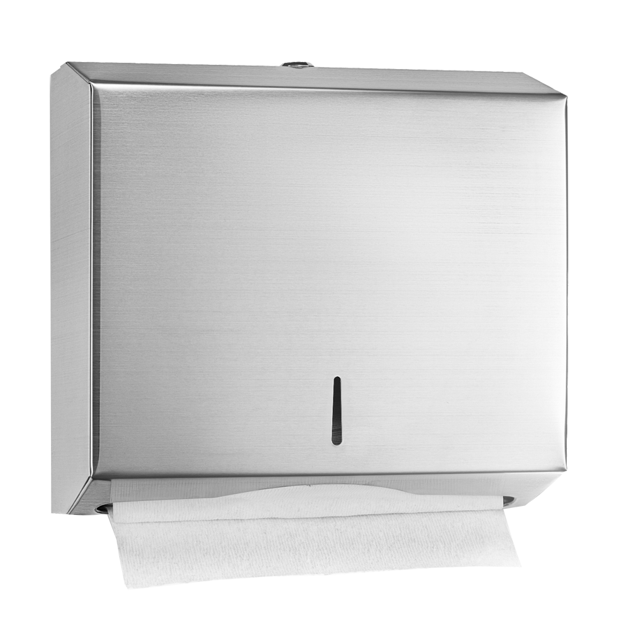 superior-equipment-supply - Alpine Industries - Alpine Industries Towel Dispenser Brushed Finish 11-1/5"W x 4"D x 10-1/5"H With-Lock Wall Mounted