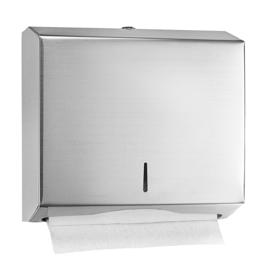 superior-equipment-supply - Alpine Industries - Alpine Industries Towel Dispenser Brushed Finish 11-1/5"W x 4"D x 10-1/5"H With-Lock Wall Mounted