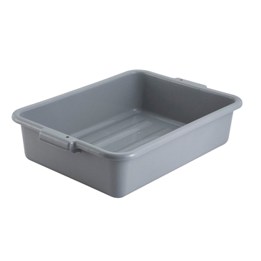 Dish Box Gray Polypropylene 20-1/4" x 15-1/2" x 5"