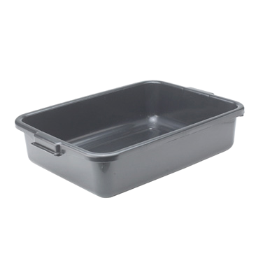 Dish Box Black Polypropylene 20-1/4" x 15-1/2" x 5"