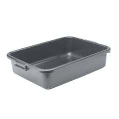 Dish Box Black Polypropylene 20-1/4" x 15-1/2" x 5"