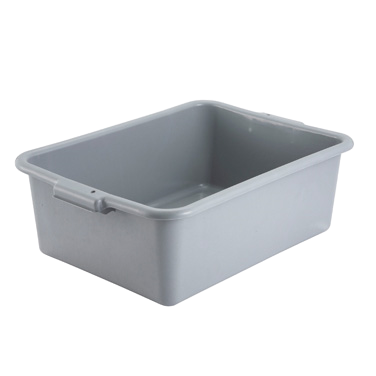 Dish Box Gray Polypropylene 21-1/2" x 15" x 7"