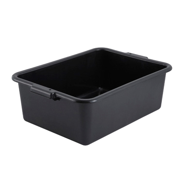 Dish Box Black Polypropylene 21-1/2" x 15" x 7"