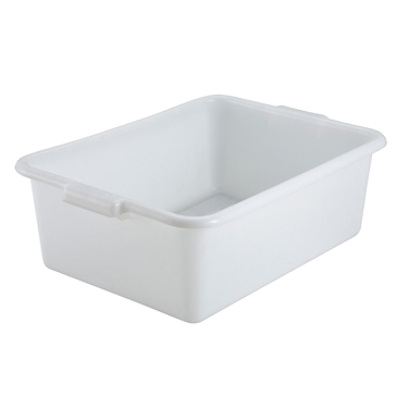 Dish Box White Polypropylene 21-1/2" x 15" x 7"