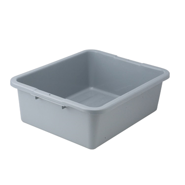 Dish Box Gray Polypropylene 21" x 17" x 7"
