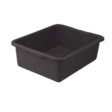 Dish Box Black Polypropylene 21" x 17" x 7"
