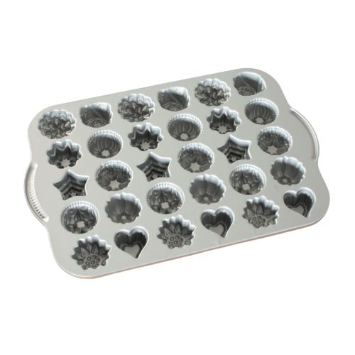 Nordic Ware Bundt Tea Cakes and Candies Pan 2.5 Cups Golden Brown Cast Aluminum