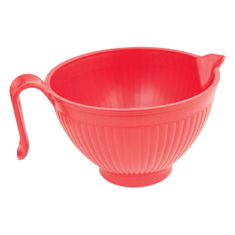 Nordic Ware Better Batter Bowl 2.5-qt 7.7" x 7.7" x 4.9" Red BPA and Melamine Free High Heat Plastic