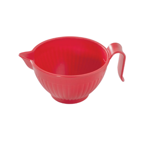 Nordic Ware Micro Mix & Melt Bowl 3 Cups 5" x 5" x 3" Red BPA-Free and Melamine Free High-Heat Plastic