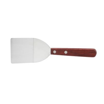 Mini Turner Stainless Steel Satin Finish with Wood Handle 2" x 2-1/4" Blade