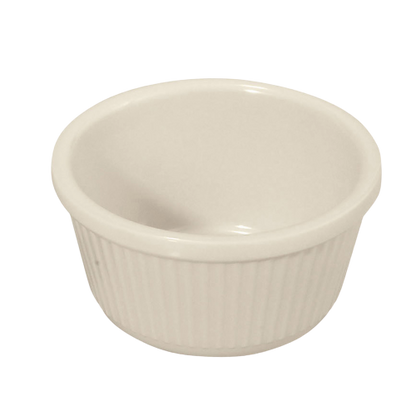 Ramekin Fluted 4 oz. Bone Melamine - One Dozen