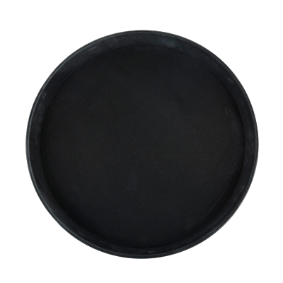 Easy-Hold Tray Round Black Plastic 14" Diameter