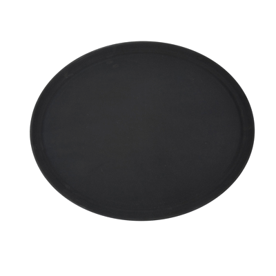 Easy-Hold Tray Oval Black Plastic 22" x 27"