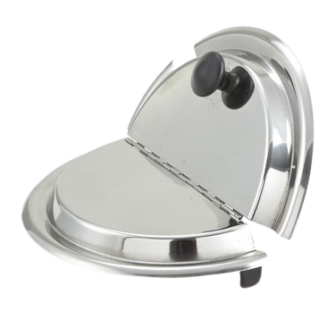 Inset Cover for 7 qt. Hinged Heavy Weight Stainless Steel Mirror Finish