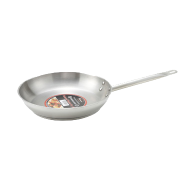 superior-equipment-supply - Winco - Stainless Steel Premium Induction Fry Pan 8" Diameter Uncoated