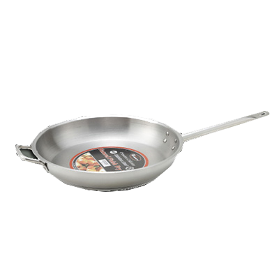 superior-equipment-supply - Winco - Stainless Steel Premium Induction Fry Pan 12" Diameter Uncoated