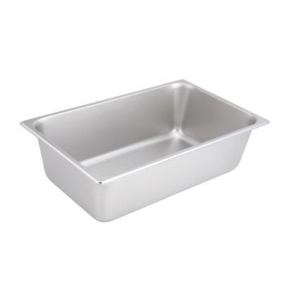 Steam Table Pan Full Size Straight Sided 25-Gauge Standard Weight 18/8 Stainless Steel 20-3/4" x 12-3/4" x 6"