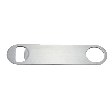 Bottle Opener Flat Stainless Steel 7"L