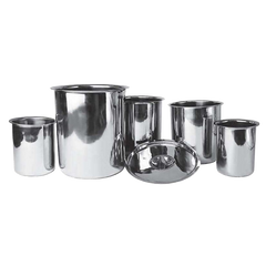 Bain Marie Pot Stainless Steel 6 qt. 8" x 8-3/4"