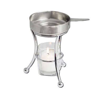 Butter Warmer Set 4.2 oz. Stainless Steel with Chrome Plating 3-1/2"