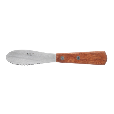 Sandwich Spreader Stainless Steel Satin Finish with Wood Handle 3-5/8" x 1-1/4" Blade