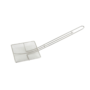 Skimmer 13" Handle Square Mesh Nickel Plated 6-3/4"