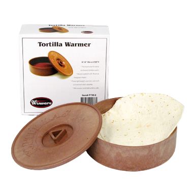 Tortilla Warmer Brown BPA Free Polypropylene 8-1/2" Diameter x 2-5/8"H