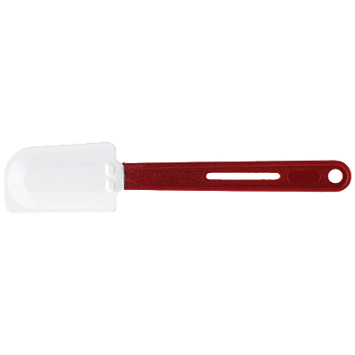 Scraper with Red Nylon Handle 10-1/2" BPA Free Silicone