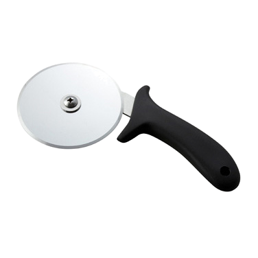 Pizza Cutter Stainless Steel with Black Polypropylene Handle 4" Diameter