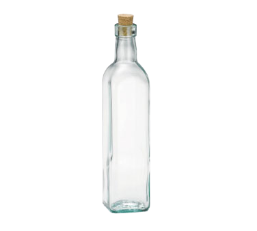 TableCraft Prima Olive Bottle 16 oz. Green Tint Glass