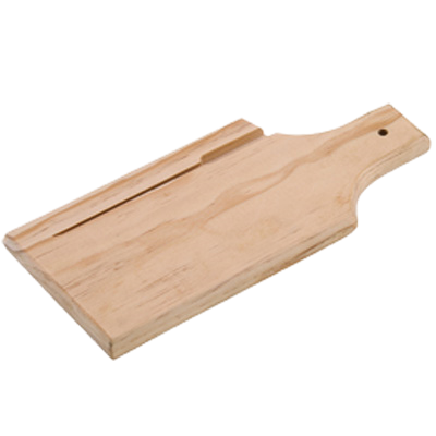 Bread/Cheese Board with Handle Rectangular Wood 12" x 5" x 3/4"H