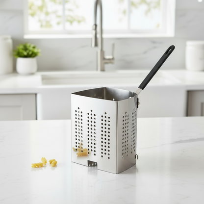 Browne 5813319 Stainless Steel Pasta Cooker Inset Basket, 1/4 Size