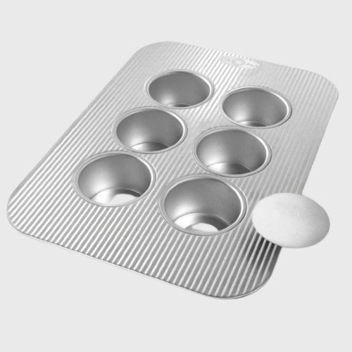 Chicago Metallic AMERICOAT® Mini-Cheesecake Pan With 6 Removable Bottoms 11-1/8" x 15-3/4"