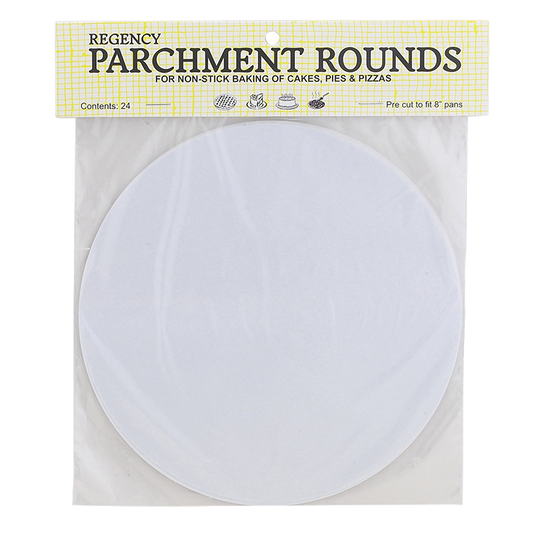 Harold Imports 24 Parchment Rounds 8" Liners Round White Parchment Paper RW1108