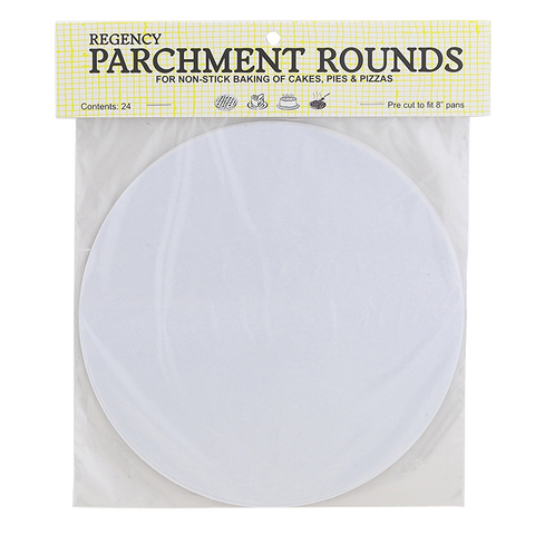 Harold Imports 24 Parchment Rounds 8" Liners Round White Parchment Paper
