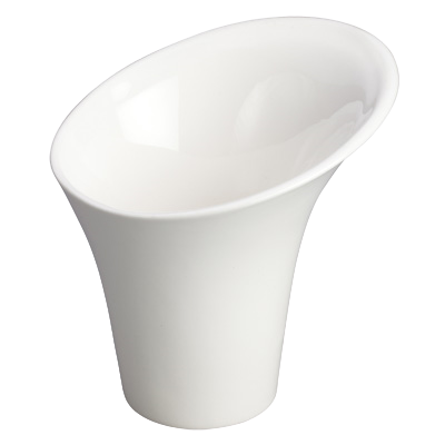 Snack Cup 8 oz. Creamy White Porcelain 5" Diameter x 5" Height - 24 Cups/Case