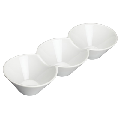 Trio Bowl 50 oz. Bright White Porcelain 13-1/4" x 5" - 12 Bowls/Case