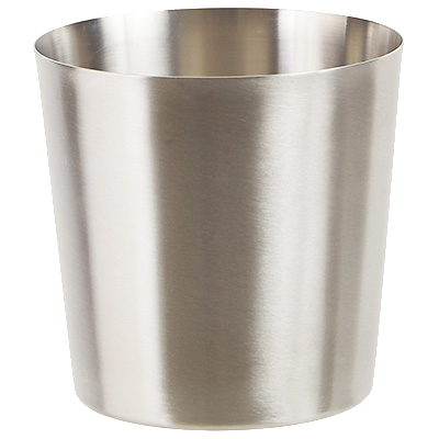 Fry Cup Solid Stainless Steel Satin Finish 3-1/4" Diameter x 3-1/2" Height