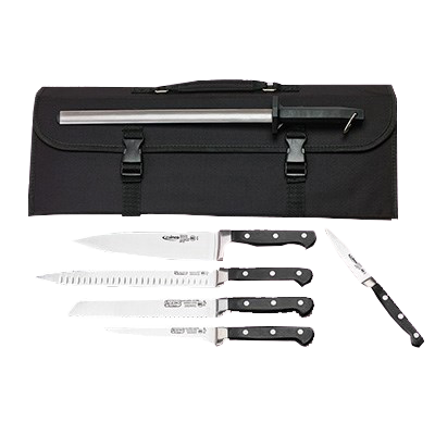 Acero 8-Piece Cutlery Set with Knives, Shears, Sharpening Tools, & Knife Bag