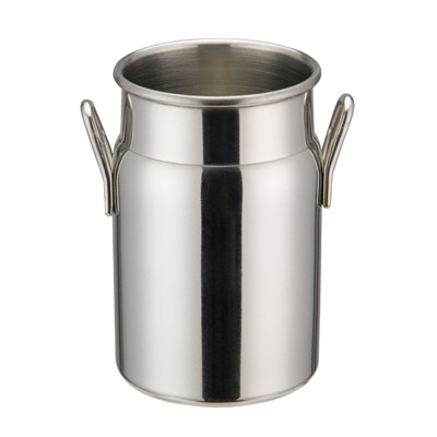 Mini Milk Can with Handles 5 oz. Stainless Steel 2" Diameter x 3-1/8" Height