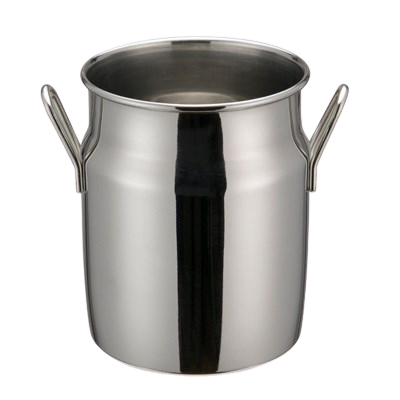 Mini Milk Can with Handles 14 oz. Stainless Steel 3-1/8" Diameter x 4" Height