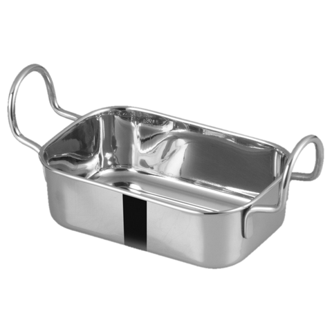 superior-equipment-supply - Winco - Mini Roating Pan Stainless Steel 5.75"