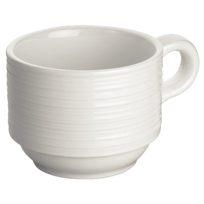 Coffee Cup 6 oz. Bright White Porcelain 3-1/4" Diameter - 36 Cups/Case