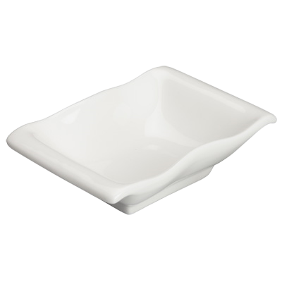 Dish 4 oz. Bright White Porcelain 5-1/4" x 3-7/8" - 36 Dishes/Case